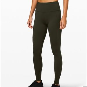 Lululemon Fast and Free Tight 31”, Dark Olive